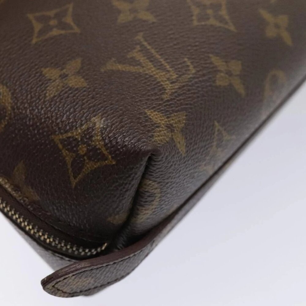 LOUIS VUITTON Monogram Trousse Demi Ronde Cosmetic Pouch M47520 LV Auth 90360 - Picture 5 of 16